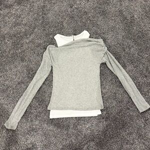 Zara Grey Long Sleeve Top